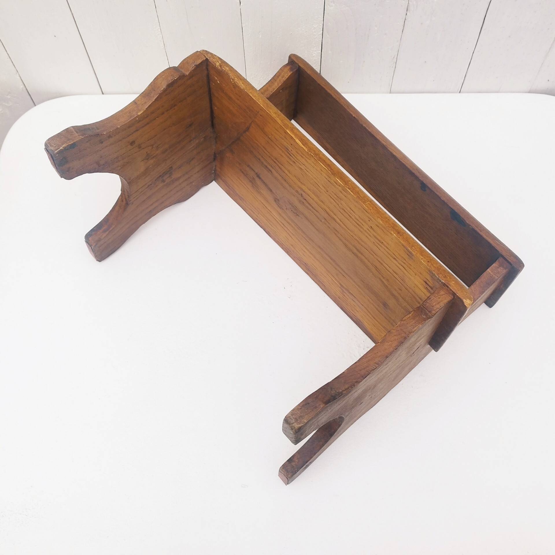 Wooden step stool vintage country decoration