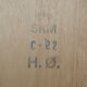 Ash bookcase, Danish design, 1960s, manufactured by SKM