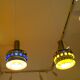 Paire de suspensions Space age vers 1970 en Metal Chrome