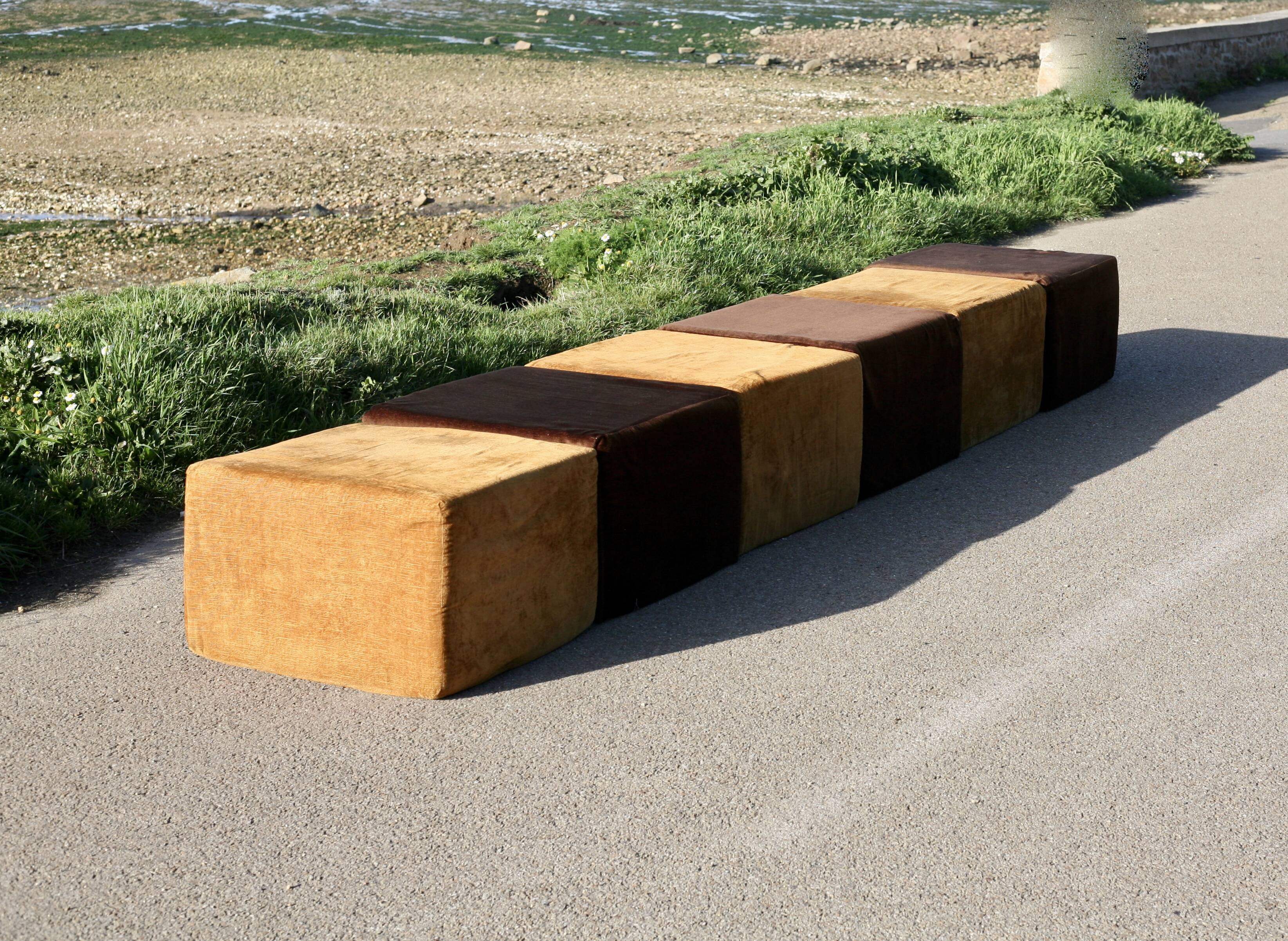 Minimalist sofa, 1970s, modular.