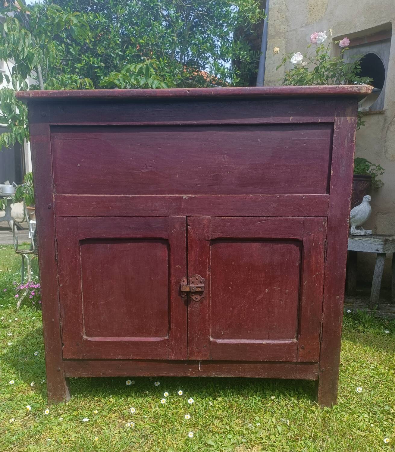 19th-century flour cabinet