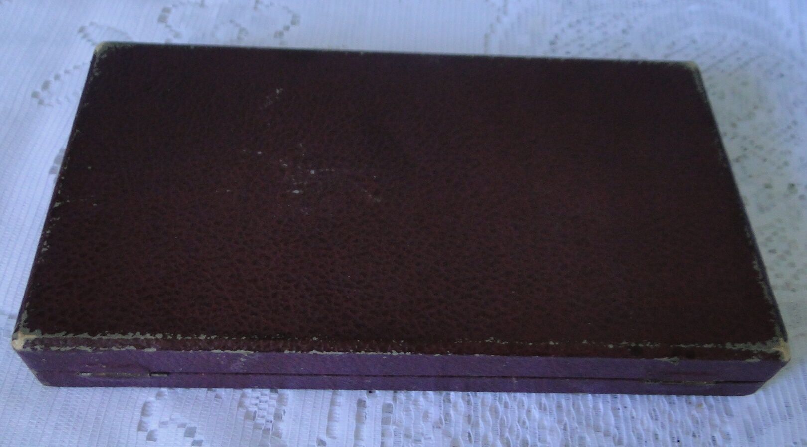 Set 10 old knives stainless blade white handle