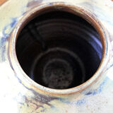 Vase pot en céramique bleu