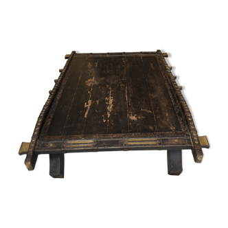 Authentic indian "charette" coffee table