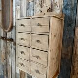 Hanging craft cabinet with drawers