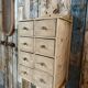Hanging craft cabinet with drawers