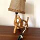 Rattan wall light by Louis Sognot 1960