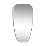 Asymmetrical mirror brass 60x31cm