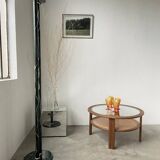Italian style marble effect halogen floor lamp