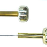 Pair of Guldpendel hanging lamps by Vilhelm Lauritzen for Louis Poulsen, Danish 1960s