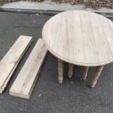 Louis Philippe extendable dining table with 8 leaves, renovated, 350cm, 19th century.