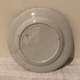 Plate Emile Galle Saint Clément around 1900