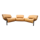 Canapé en cuir camel modèle Veranda Cassina