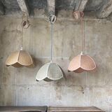 Wicker flower suspension
