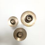 Postmodern Silver-Plated Brass and Plexiglass Candelabrum by Mesa, Italy 1970s