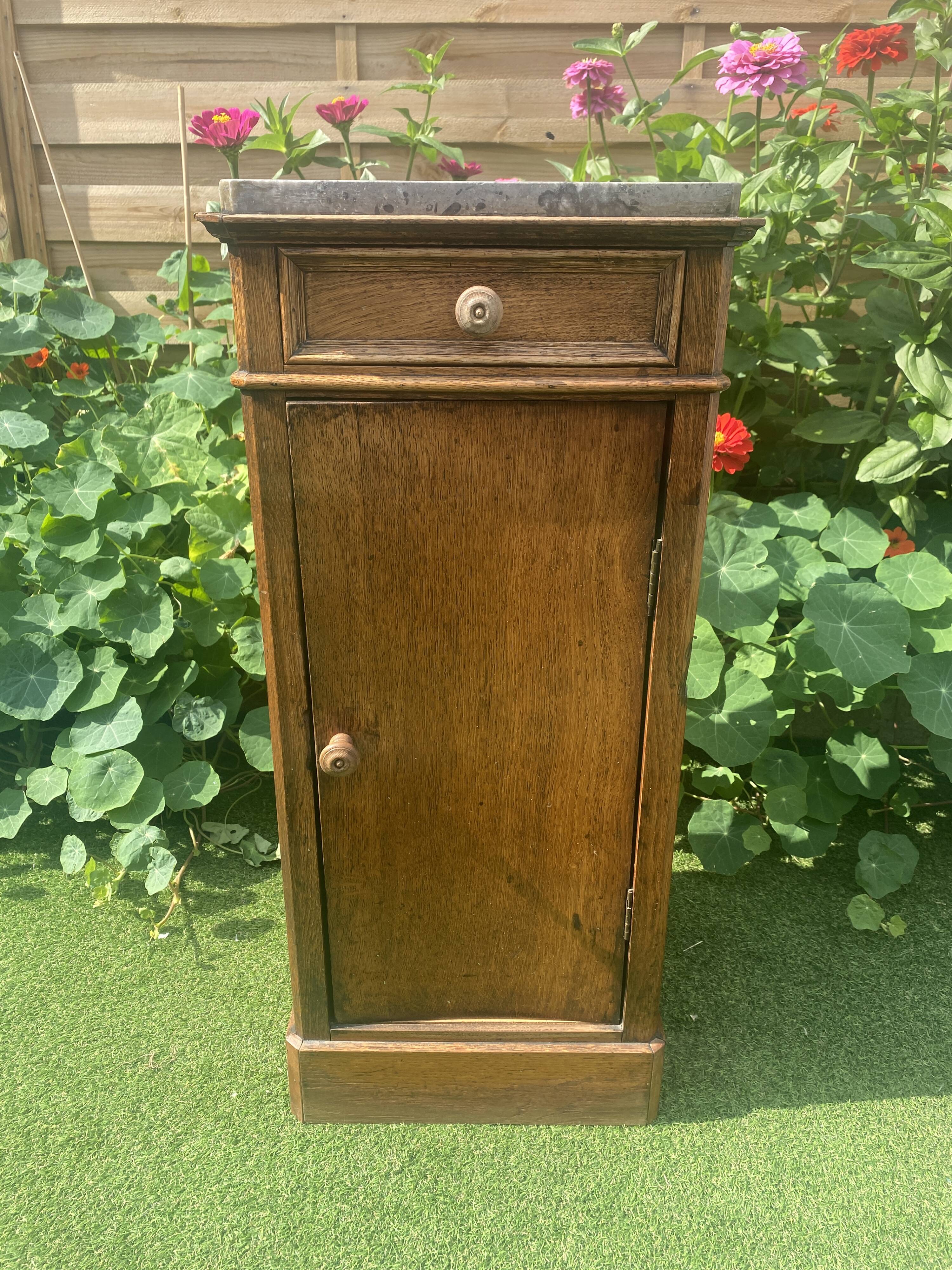 Antique bedside table, Louis Philippe style