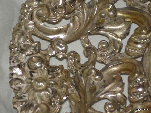 Dish of massive silver monstrance Russia Kiev XX °