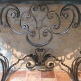 Forged iron console