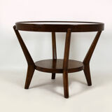 Round Coffee Table by Karel Koželka & Antonin Kropáček for Interier Praha, 1940s