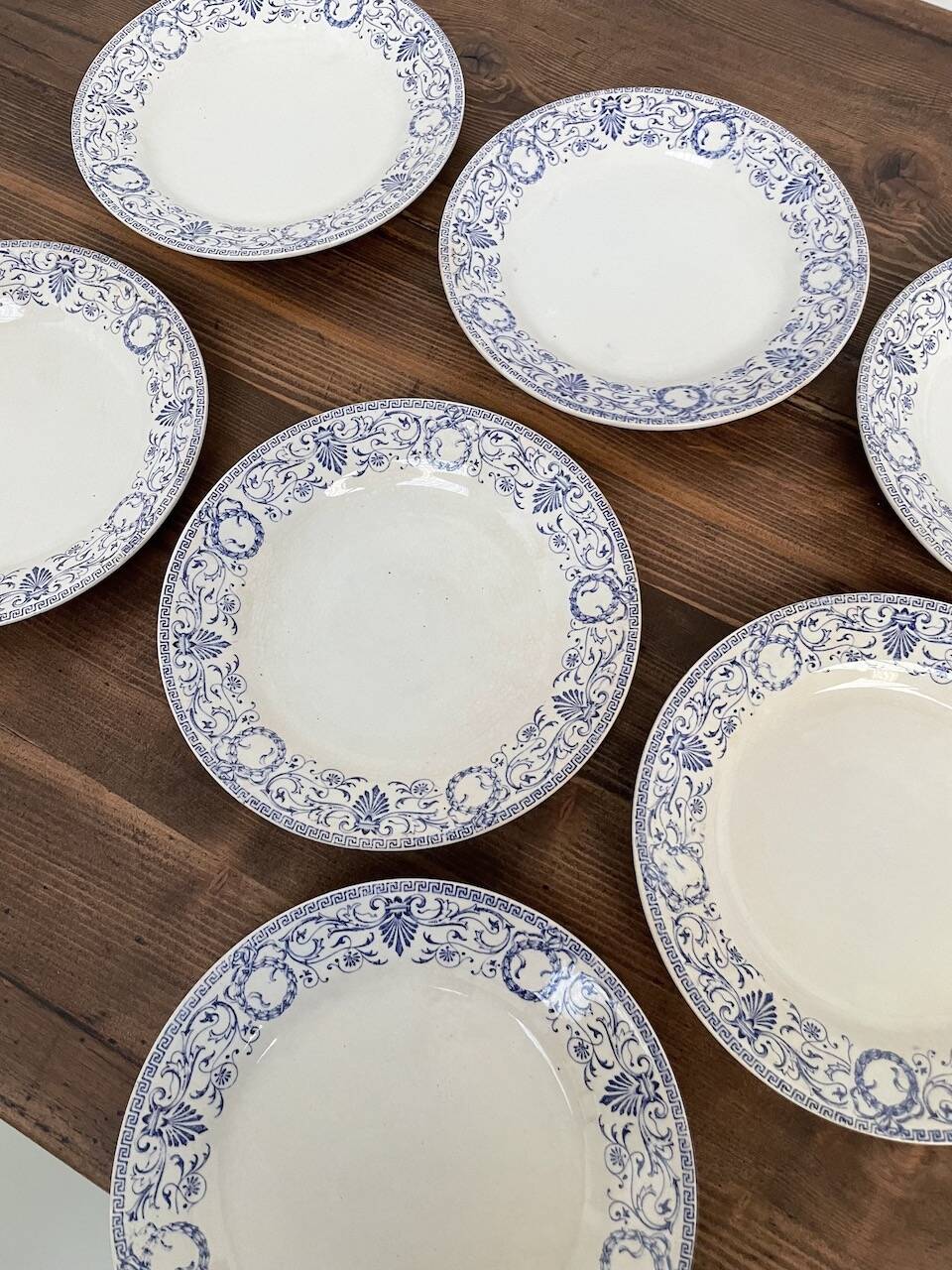 Set of 23 pieces of Marie Louise ironstone service