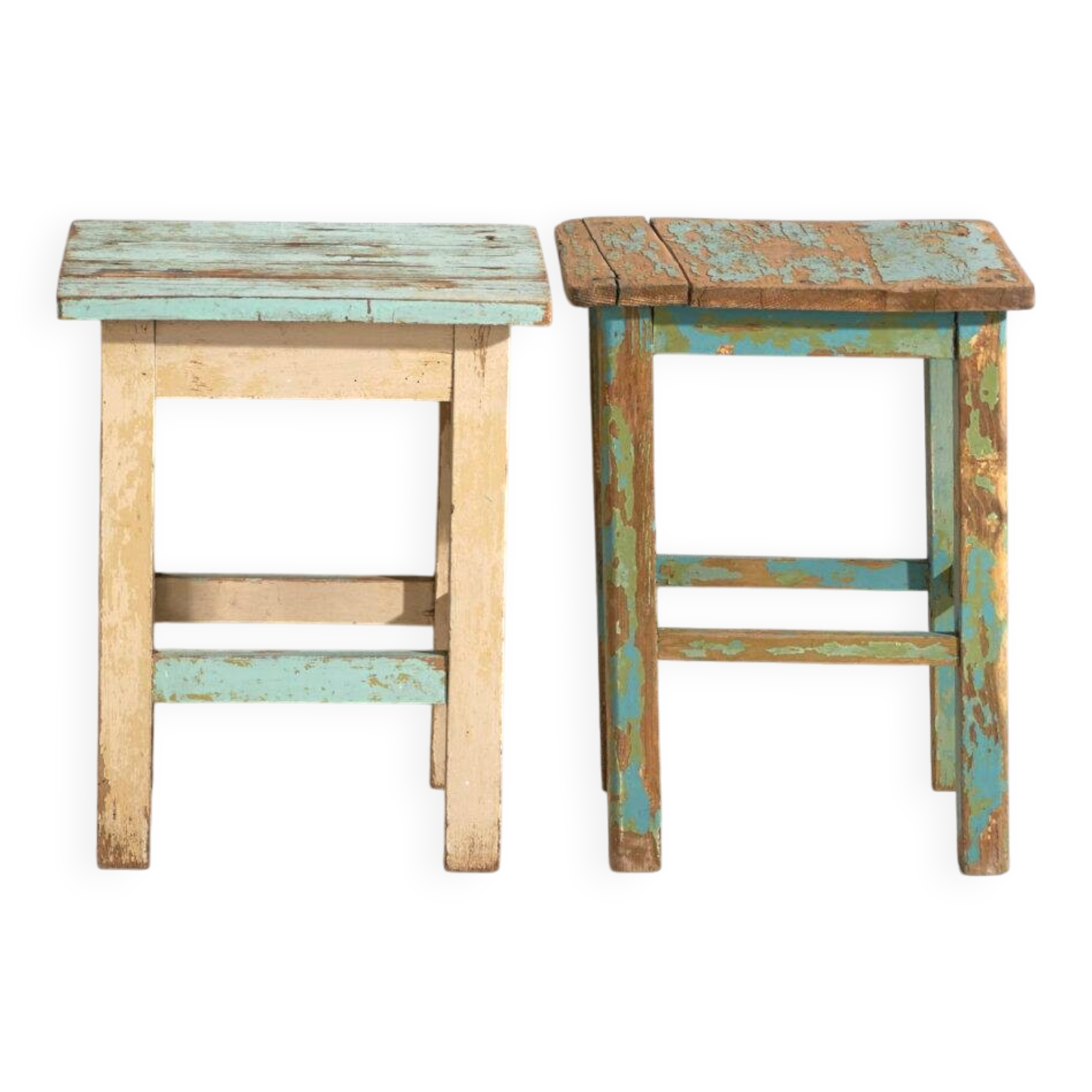 Antique pine bedside tables – Central Europe, circa 1940 #4