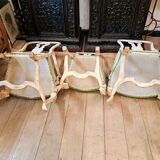 Set of 2 armchairs and 1 baroque style chair