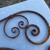 Wrought iron pediment