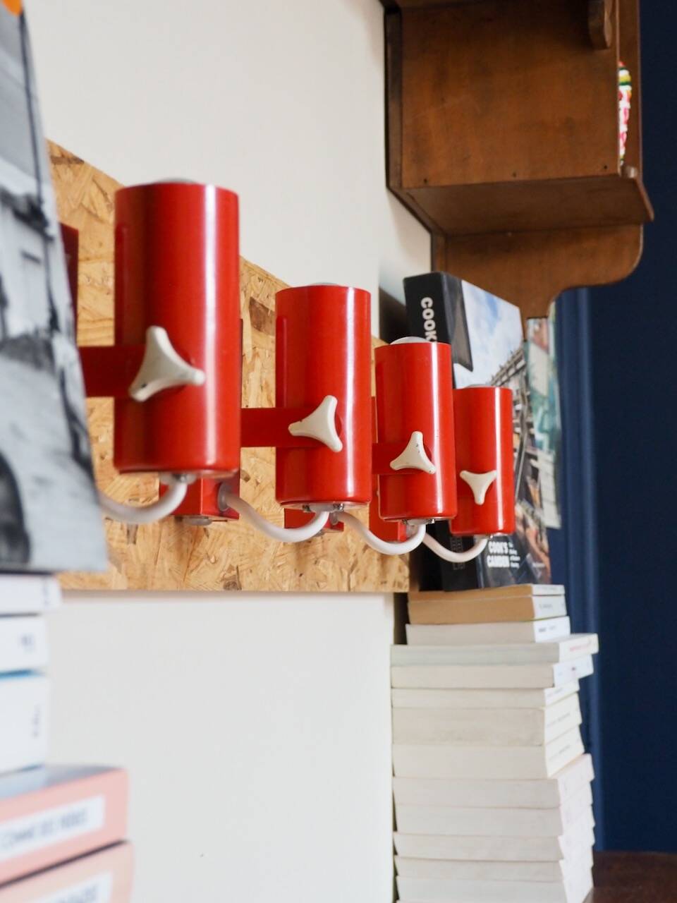 Set of 4 modernist wall lights