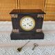 Black marble clock