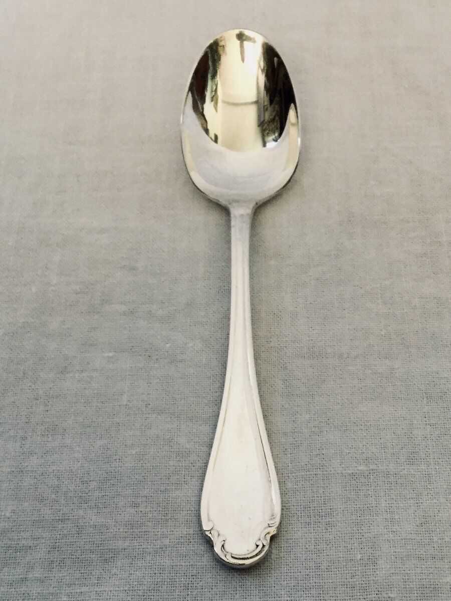 12 moka spoons Christofle alfenide pompadour