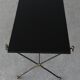 Table of metal and smoked glass style 1940