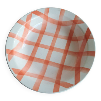 Moulin des loups red checkered dish