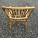 Bureau et chaise enfant en rotin