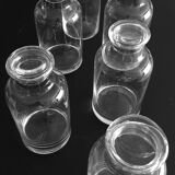 6 Glass bottles
