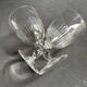 3 Water glasses – Blown and cut crystal