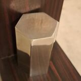 Art Deco pair of bookends in Macassar ebony.