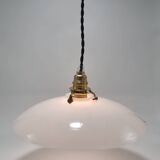 Opaline glass pendant light