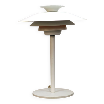 White vintage Danish desk lamp by Jeka Metaltryk - Model Sofie - Denmark 70s