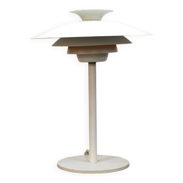 White vintage Danish desk lamp by Jeka Metaltryk - Model Sofie - Denmark 70s