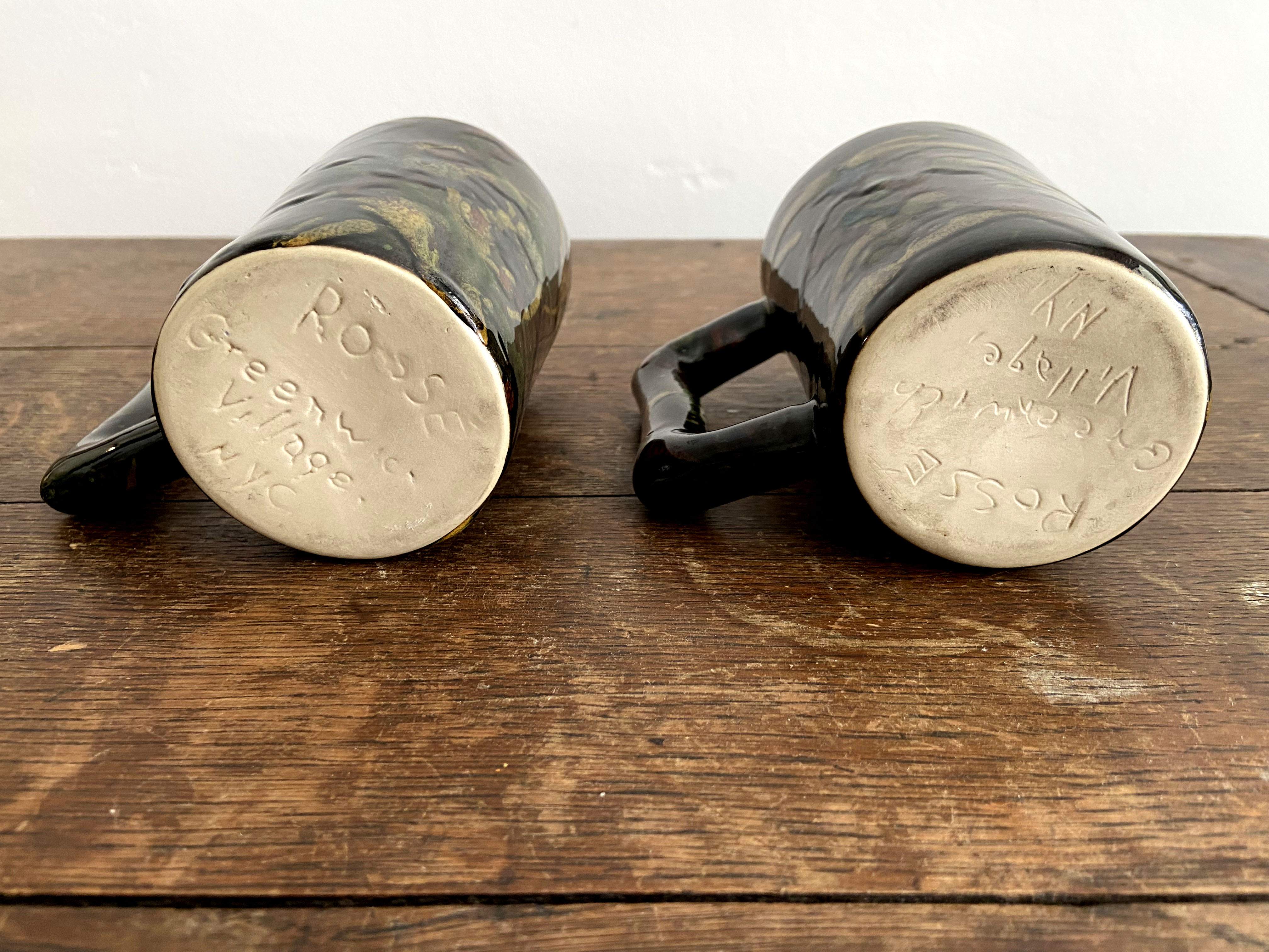 Set of 2 Jerry Rossé mugs