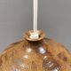 Small ceramic pendant lamp, Danish, from the 1970s–80s, in earth tones.