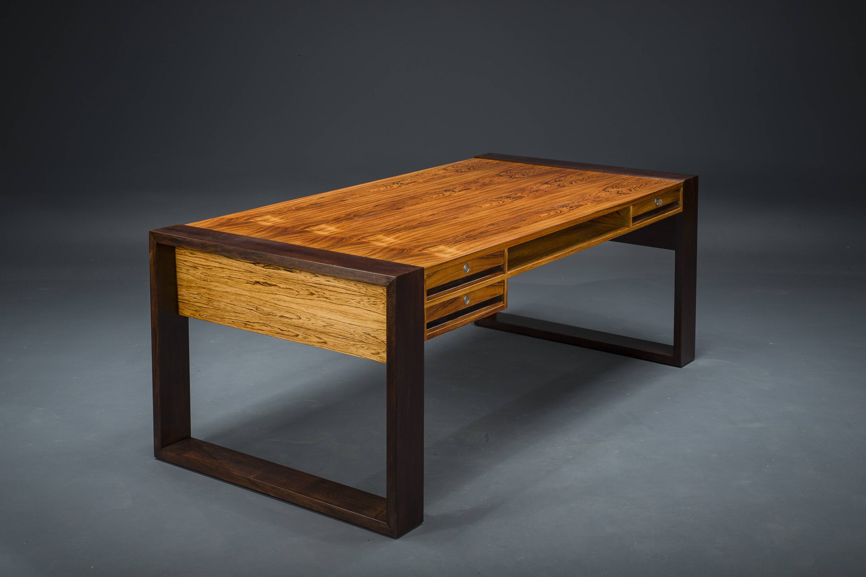 Vintage Rosewood Executive Desk, 1960s