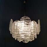 Kalmar candlestick with ice glass discs 1960's