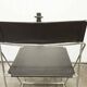 Set of 3 minimalist X line chairs by Niels Jorgen Haugesen.
