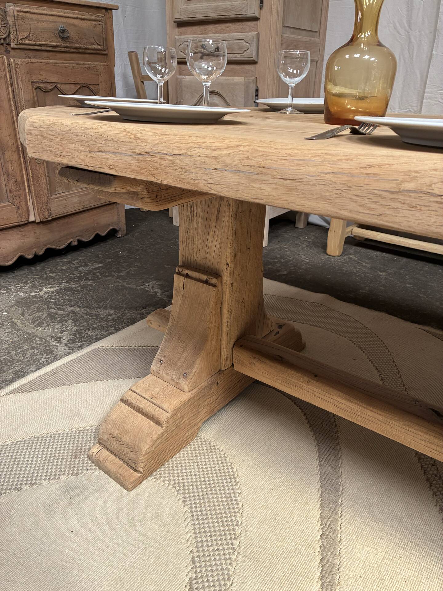 Monastery table in solid oak