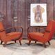 Pair of armchairs Jindřich Halabala Model 410