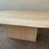 Table basse en travertin années 70