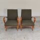 Pair of lounge chairs restored by Frantisek Jirak for Tatra