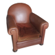 Leather club chair