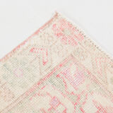 4x7 Pale Red & Cream Vintage Rug, 132x215Cm